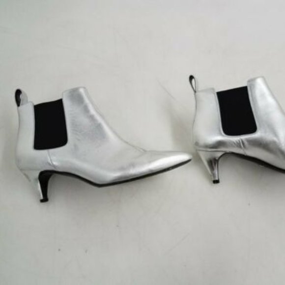 GUCCI LEATHER KITTEN HEELS BOOTIES - Picture 6 of 10